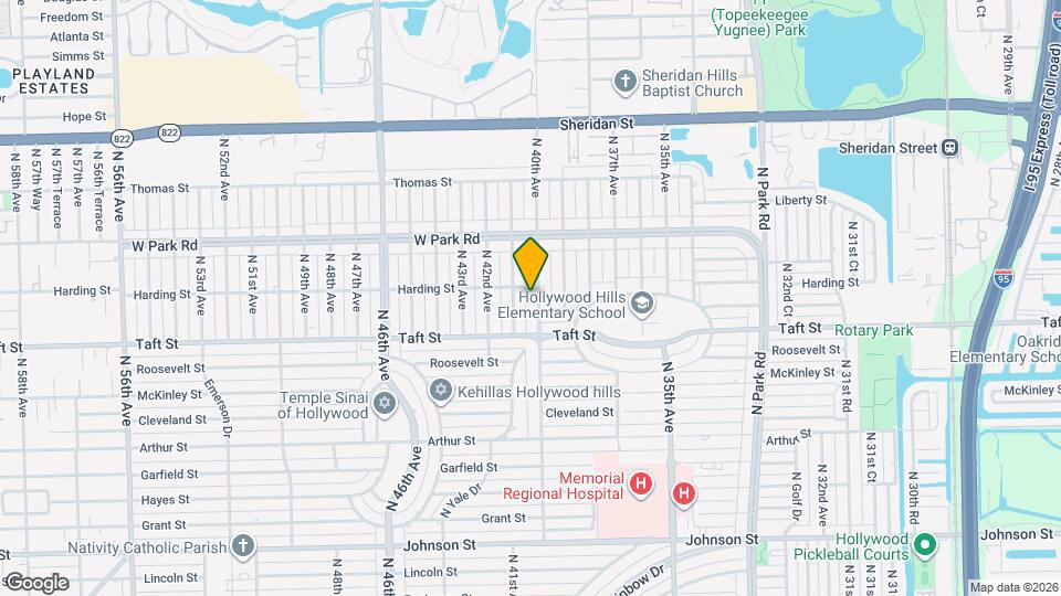 1812 N 40th Ave Map and Location Details