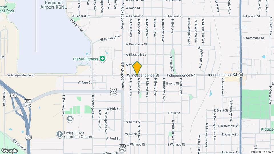 1432 N Park Ave Map and Location Details