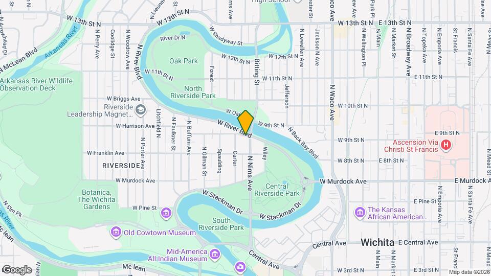 909 W River Blvd Mapa y Detalles de la Ubicación