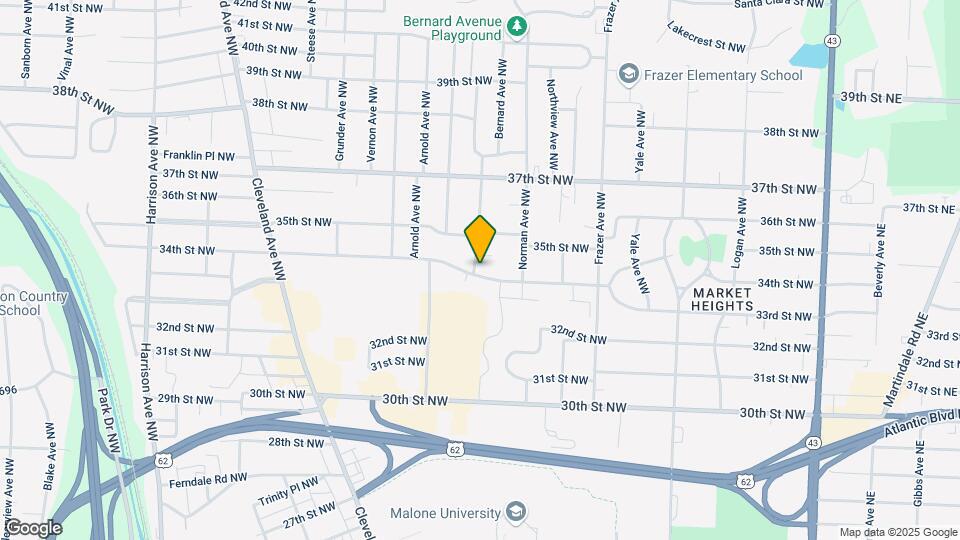 857 34th St NW Map and Location Details