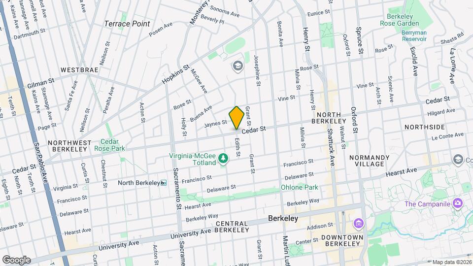 1600 Edith St, Unit A Map and Location Details