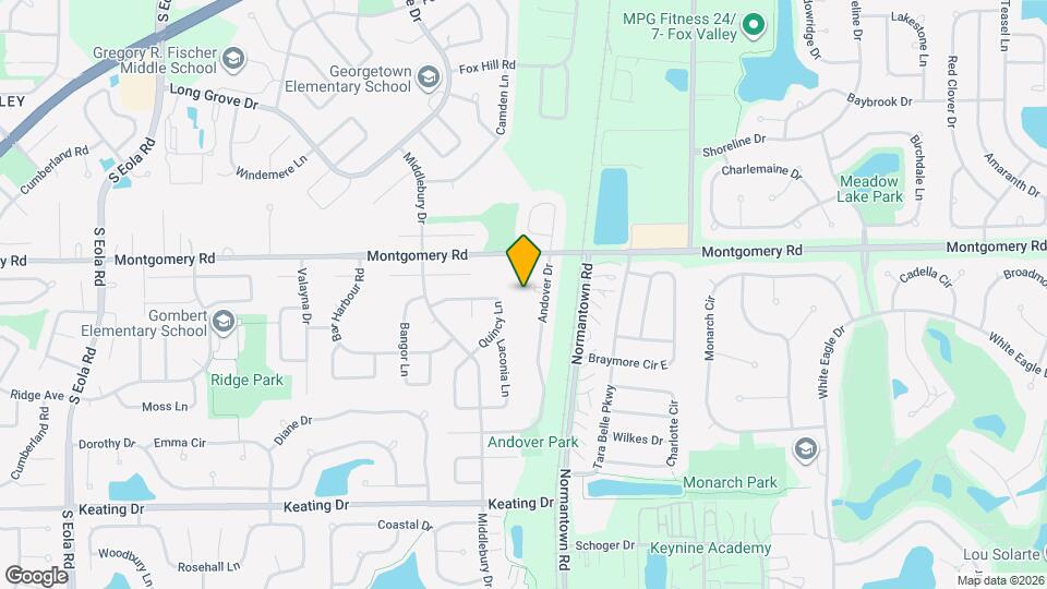 1333 Andover Dr Map and Location Details