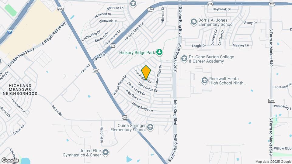 2911 Tangleglen Dr Map and Location Details