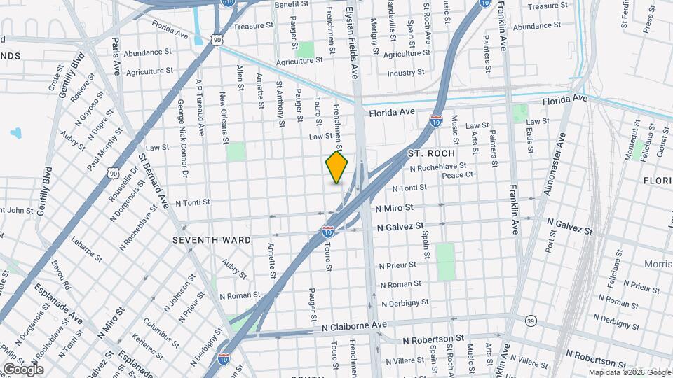 2165 N Tonti St Map and Location Details