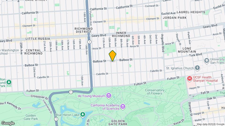 614 10th Ave Map and Location Details