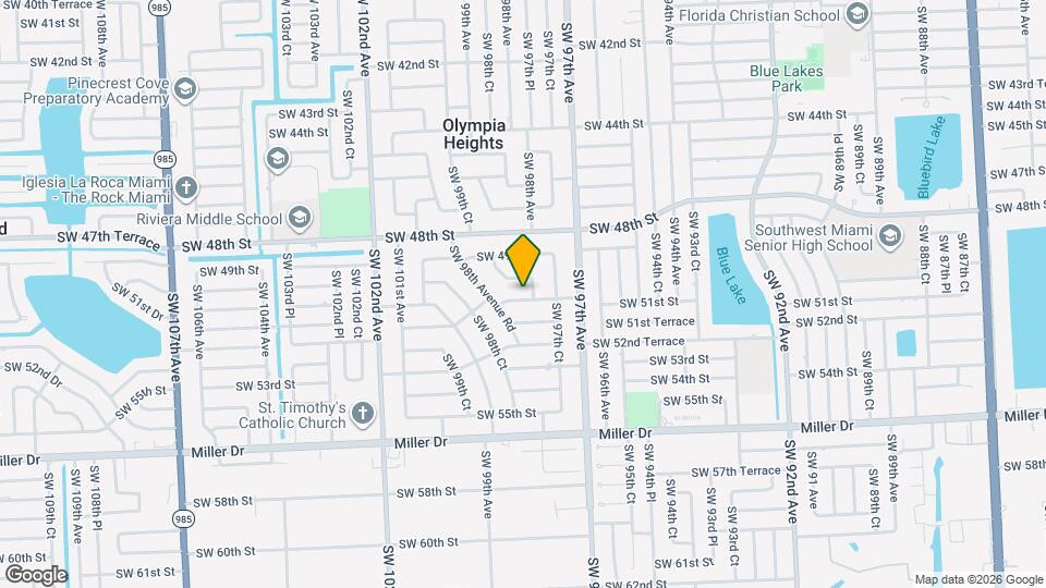 9815 SW 51st Terrace Map and Location Details