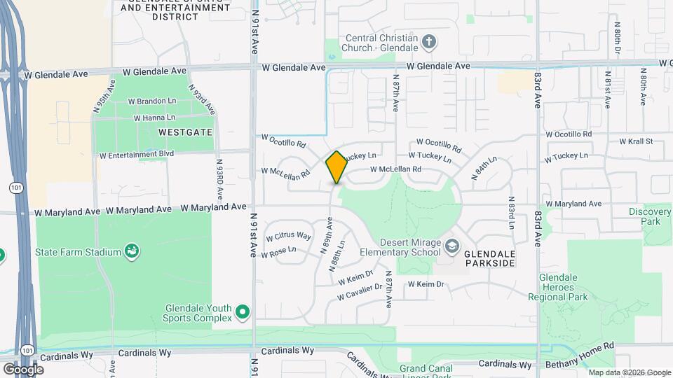 6607 N 89th Ave Mapa y Detalles de la Ubicación