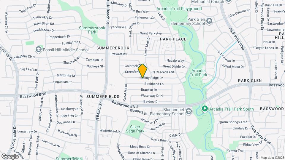 4652 Misty Ridge Dr Map and Location Details