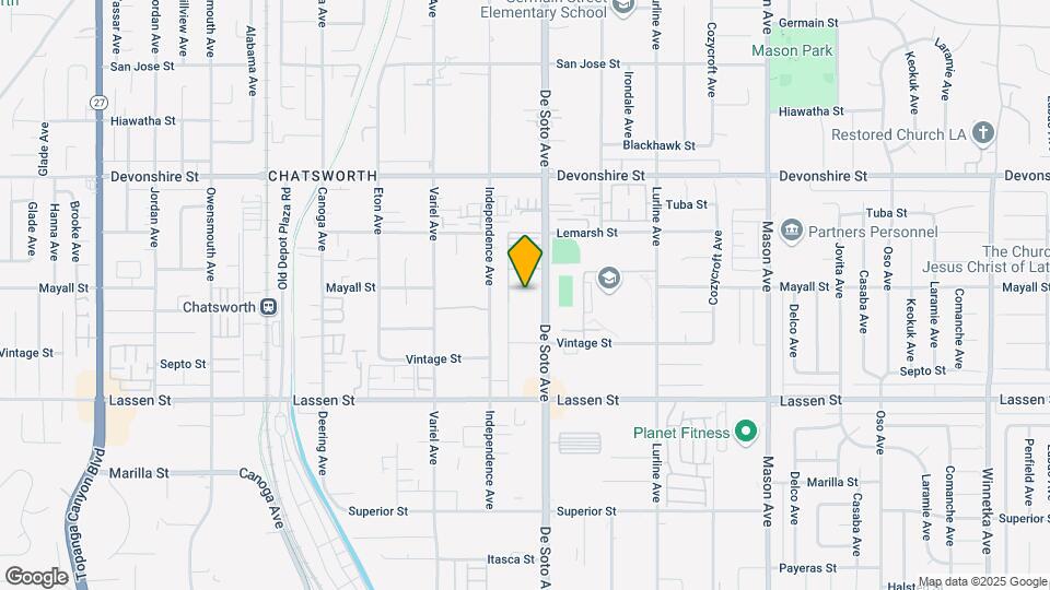 10065 De Soto Ave Map and Location Details