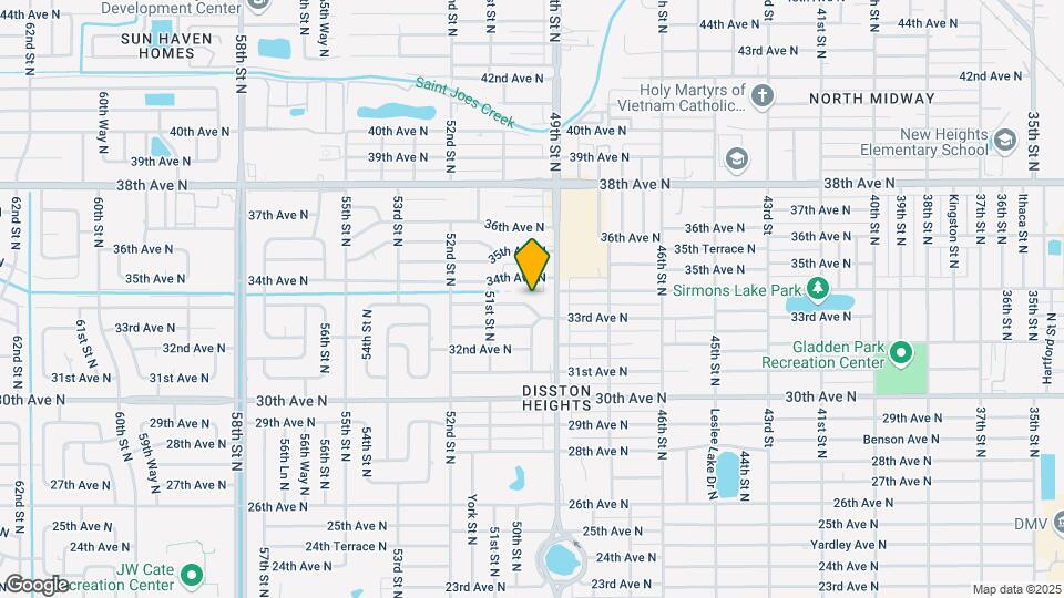 4921 33rd Terrace N Map and Location Details
