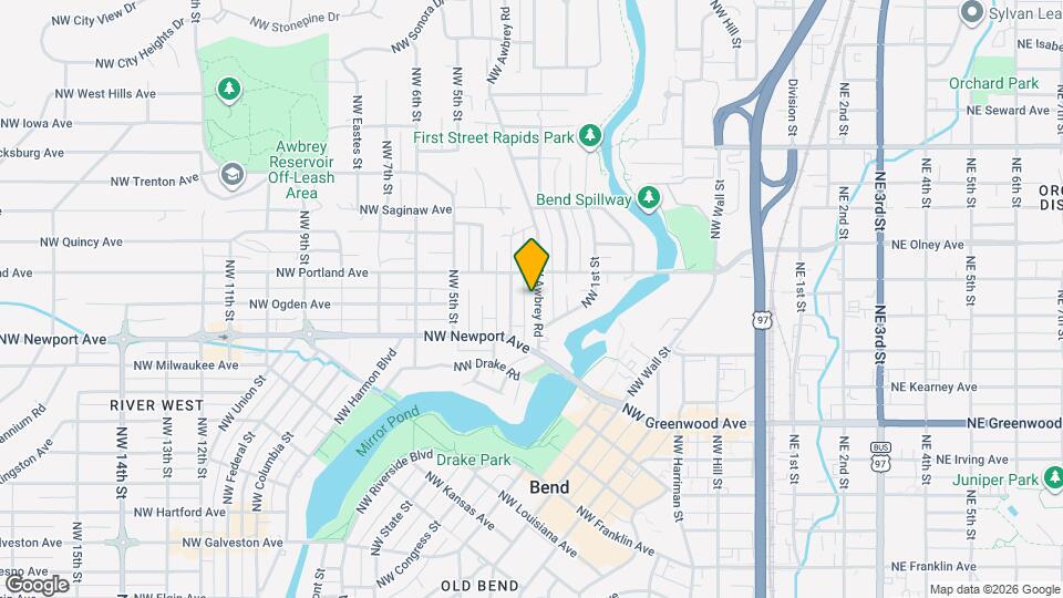 1555 NW Awbrey Rd Map and Location Details