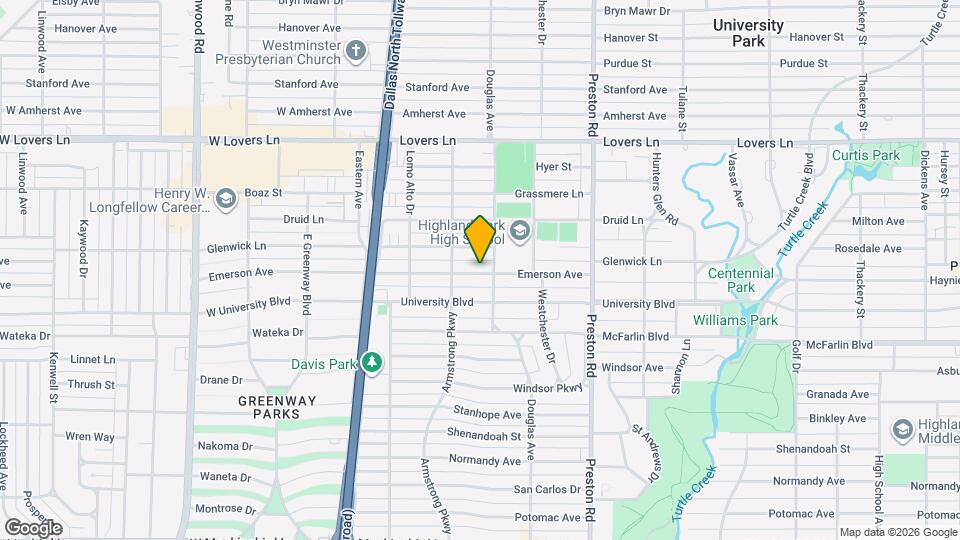 4334 Emerson Ave Map and Location Details