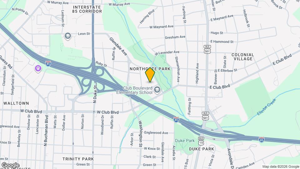 404 Chamberlin Ave Map and Location Details