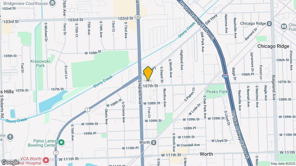 7110-7120 W 107th St Map and Location Details