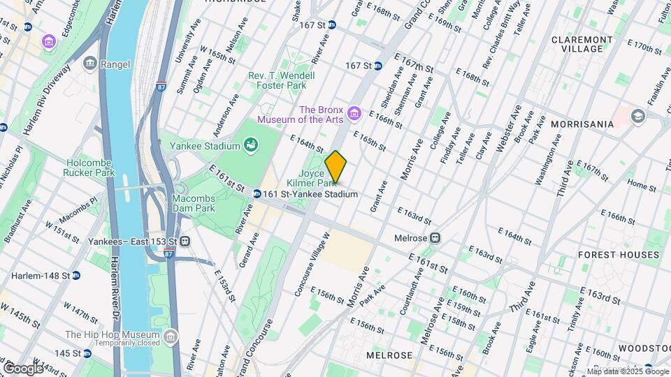 180 E 163rd St Mapa y Detalles de la Ubicación