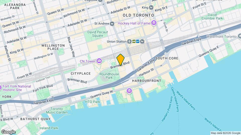 133 Bremner Blvd Map and Location Details