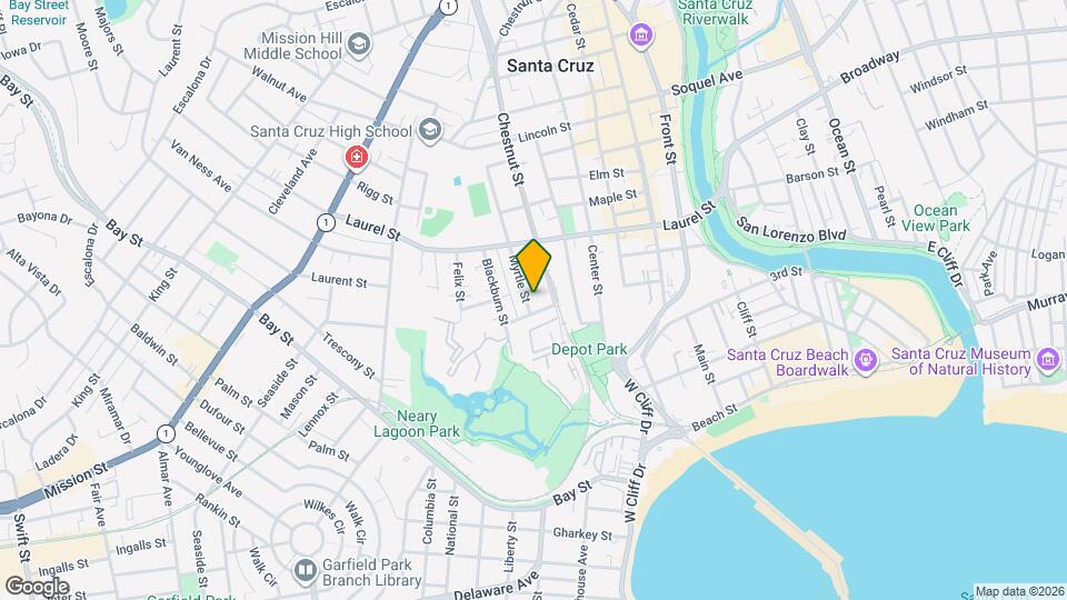 108 Myrtle St Map and Location Details