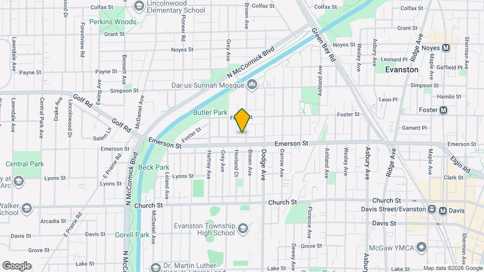 1912 Brown Ave, Unit 2 Map and Location Details