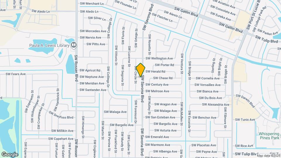 3074 SW Savona Blvd Map and Location Details