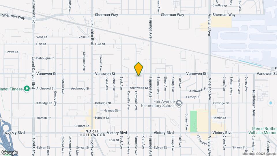 6742 Farmdale Ave Map and Location Details