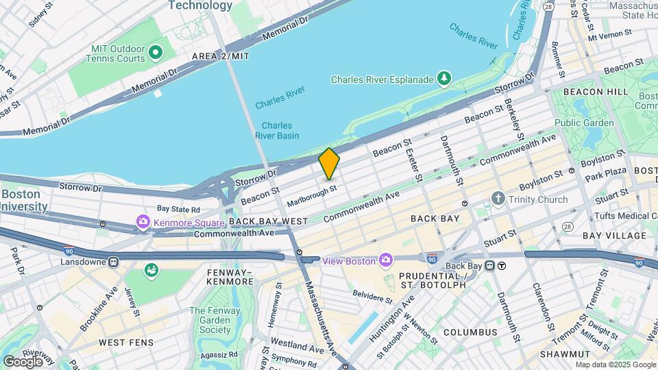 351 Marlborough St Map and Location Details