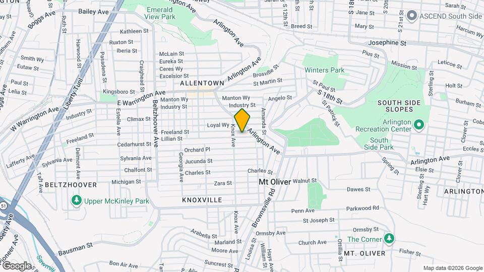 919 Lillian St Map and Location Details