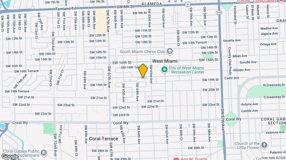6331 SW 18th Terrace Map and Location Details