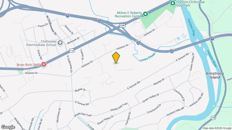 424 Bridge View Ln Map and Location Details