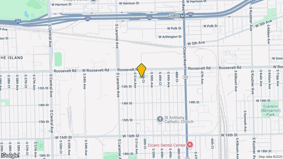 1228 S 50th Ct, Unit Flr 1 Map and Location Details