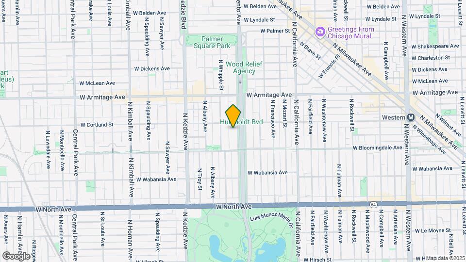 1844 Humboldt N Blvd, Unit 2nd Map and Location Details