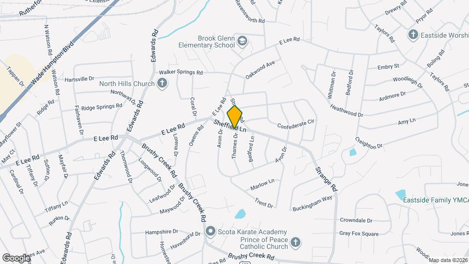 106 Sheffield Ln Map and Location Details