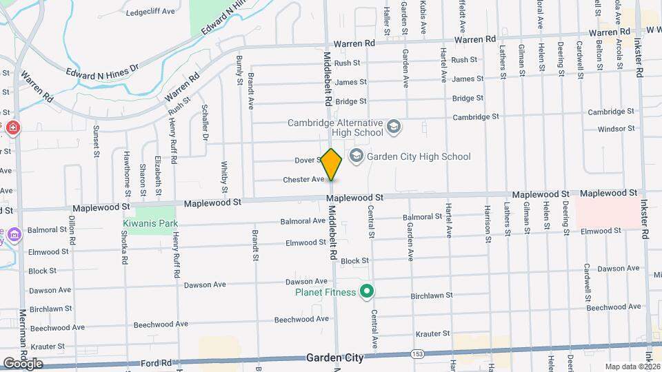 6429 Middlebelt Rd Map and Location Details