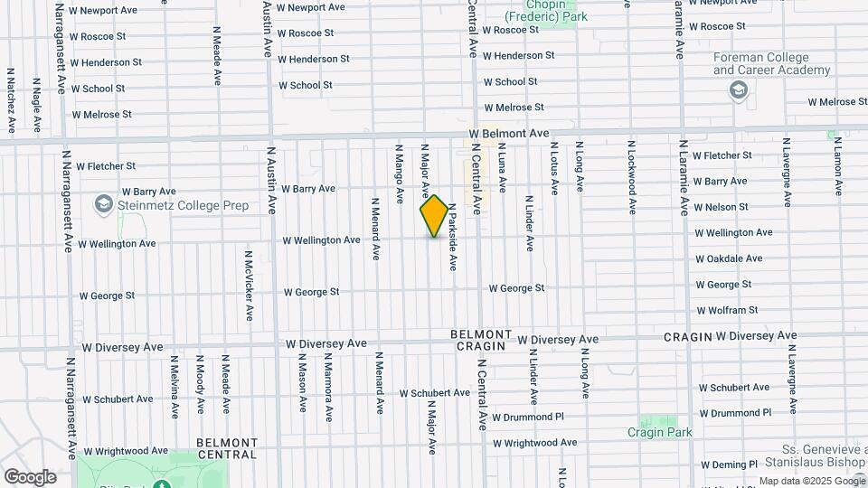 5647 W Wellington Ave Map and Location Details