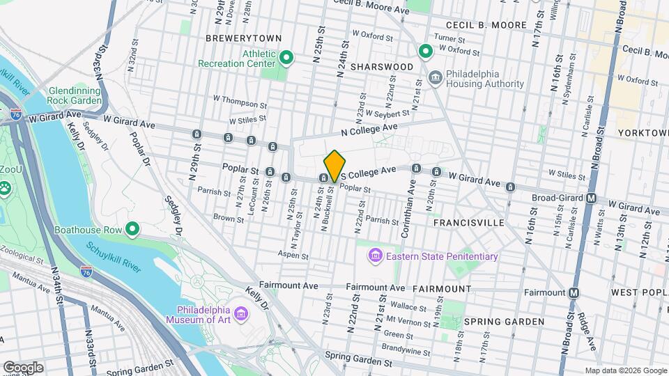 2322 Poplar St Map and Location Details