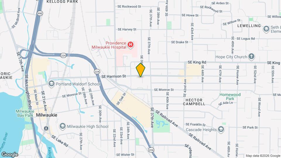 10615 SE 36th Ave Map and Location Details