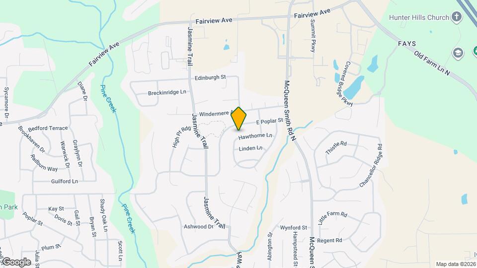 1560 Hawthorne Ln Map and Location Details