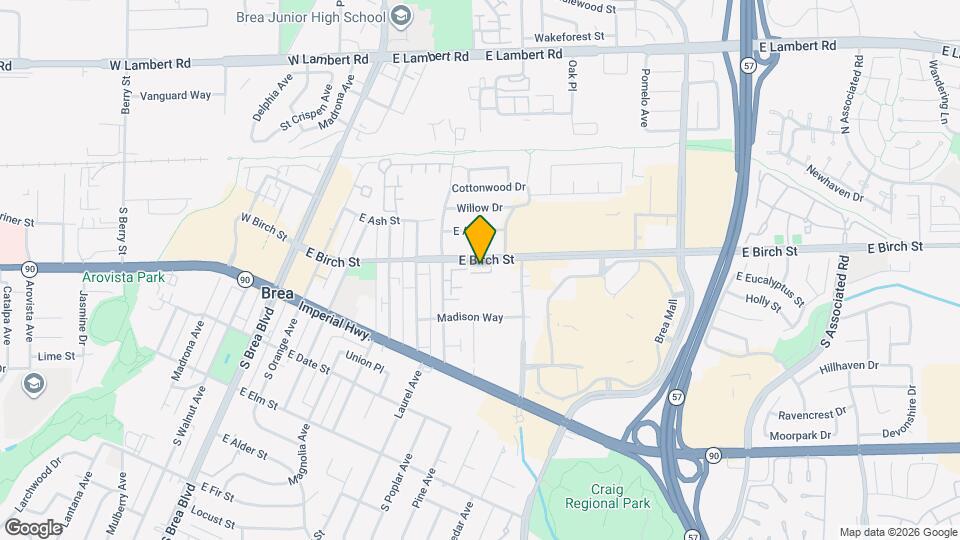 636 E Birch St Mapa y Detalles de la Ubicación