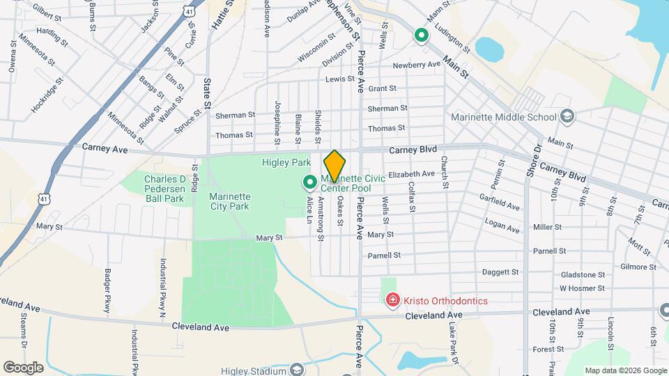 1359 Oakes St Map and Location Details