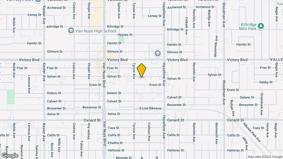 14232 Sylvan St Map and Location Details