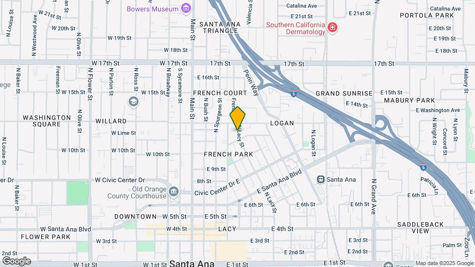 1212 N Lacy St Map and Location Details