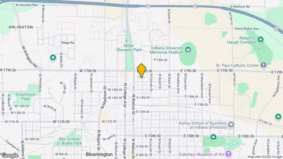 115 E 16th St Map and Location Details