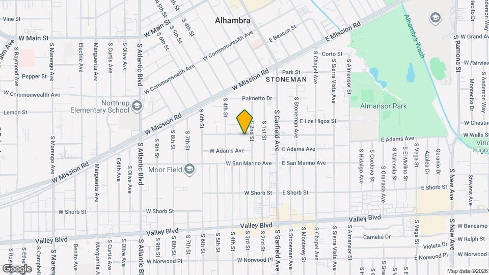 212 W Linda Vista Ave, Unit C Mapa y Detalles de la Ubicación