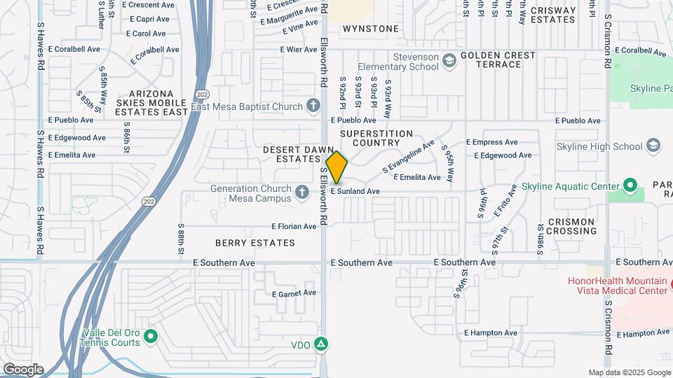 952 S Esperanza Ave Map and Location Details