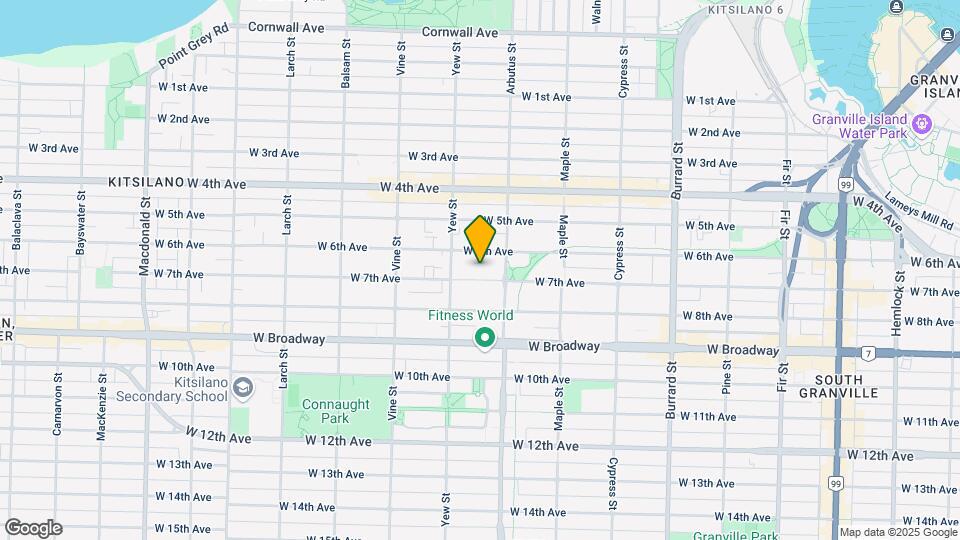 2155 W 7th Ave Map and Location Details