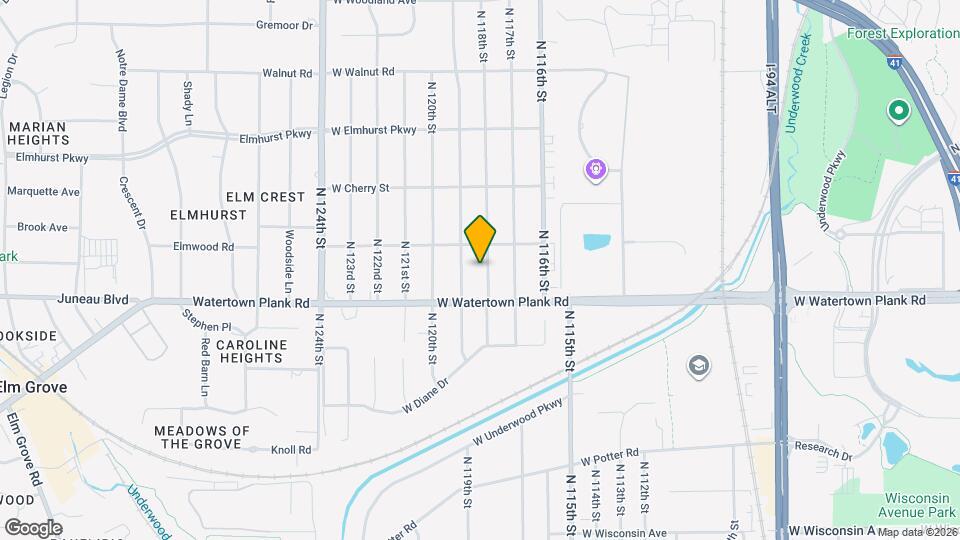 1245 N 118th St Map and Location Details