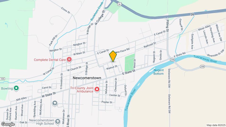 233 Chestnut St Map and Location Details