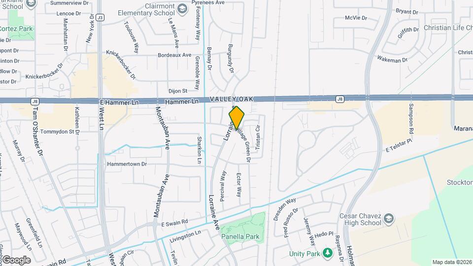 7409 Village Green Dr Map and Location Details