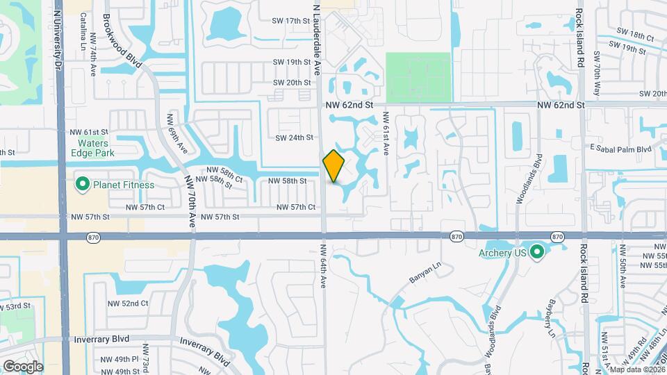 5750 NW 64th Ave, Unit 305 Map and Location Details