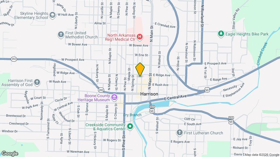 216 N Willow St Map and Location Details