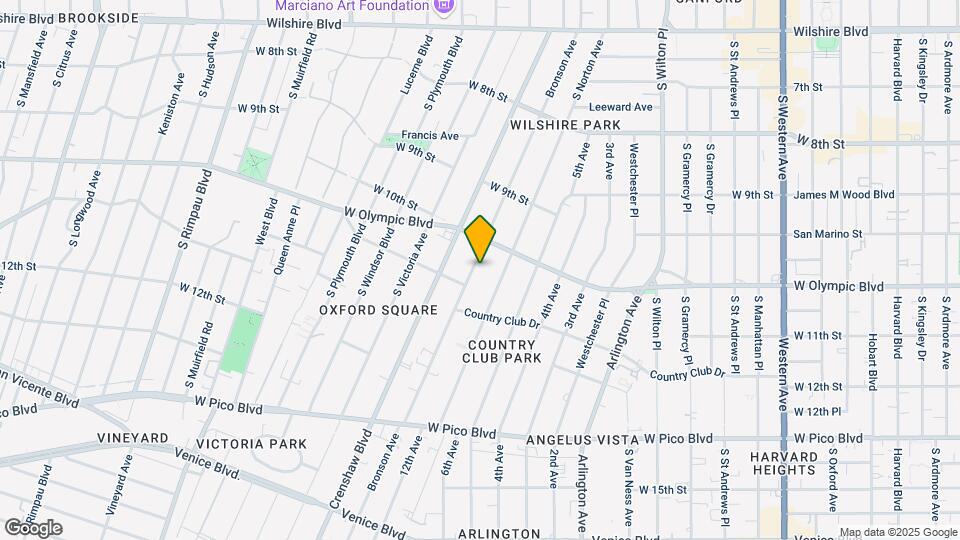 1036 S Bronson Ave Mapa y Detalles de la Ubicación